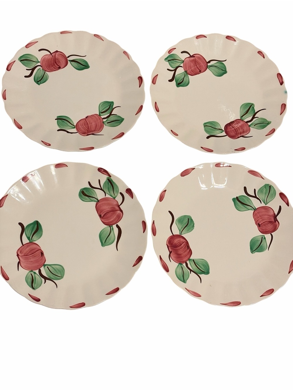 Blue Ridge Southern Pottery - CRAB APPLE - Set of 4
